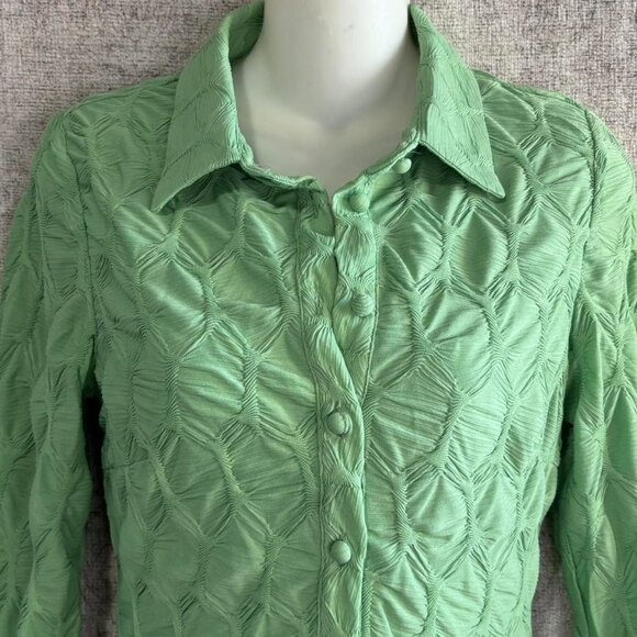 Green Button-Up Shirt Dress – Princess Polly - Picture 3 of 8